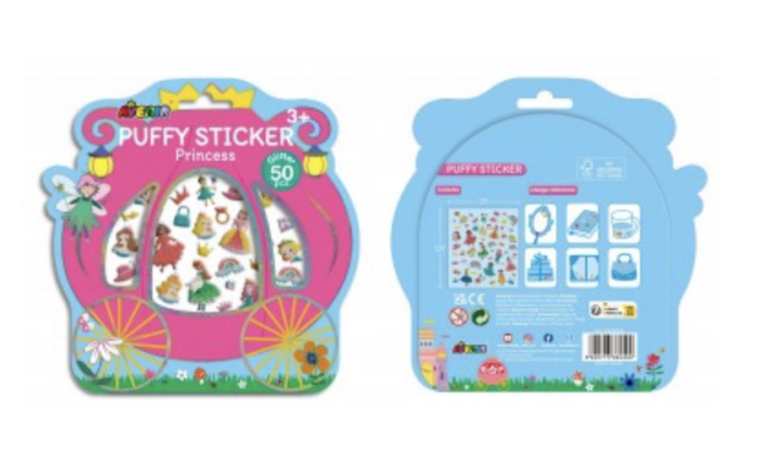 Avenir Puffy Stickers 50τμχ. Πριγκίπισσες - Image 3